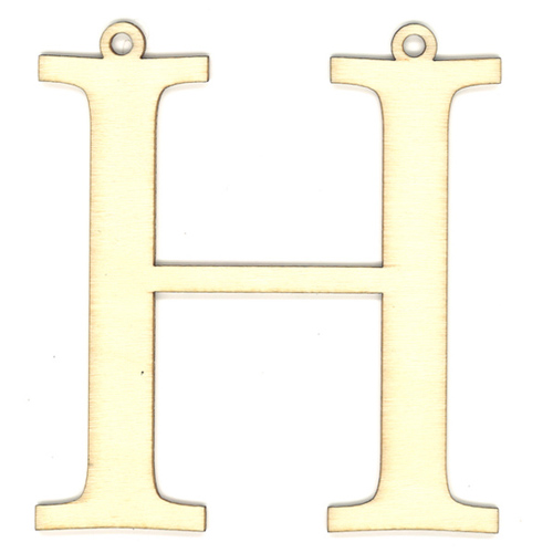 35980 Wooden 87mm Letter H