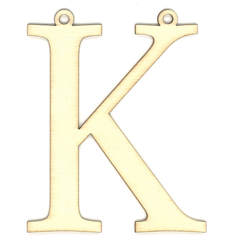 35983 Wooden 87mm Letter K