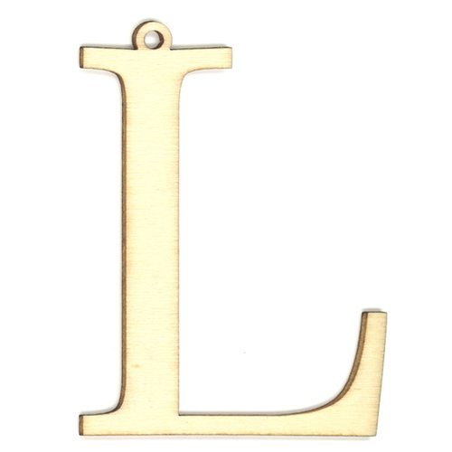 35984 Wooden 87mm Letter L