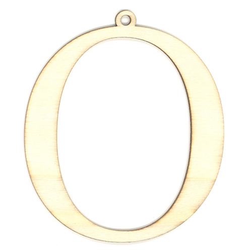 35987 Wooden 87mm Letter O