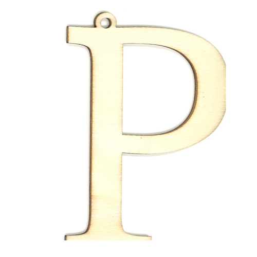 35988 Wooden 87mm Letter P