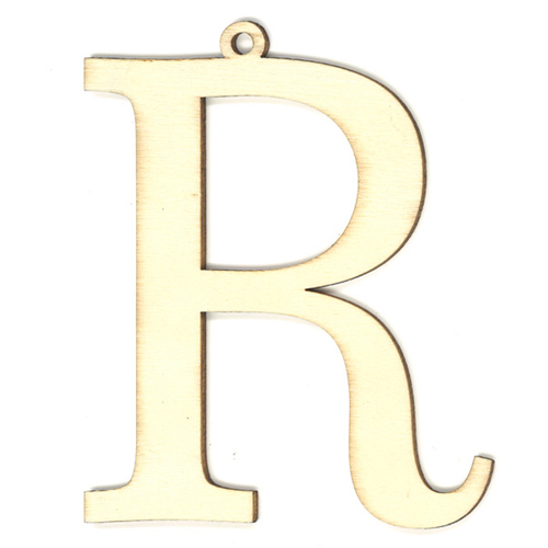 35990 Wooden 87mm Letter R