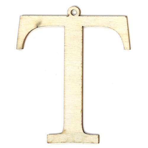 35992 Wooden 87mm Letter T
