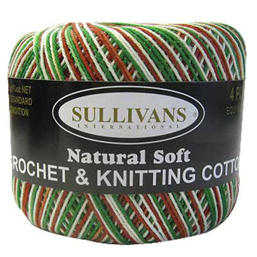 36023 Crochet Cotton 50 Gm Xmas Variegated