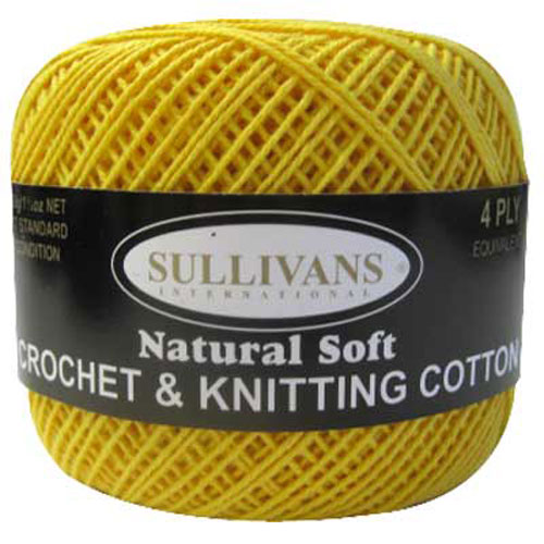 36045 Crochet Cotton 50 Gm Daffodil Yellow