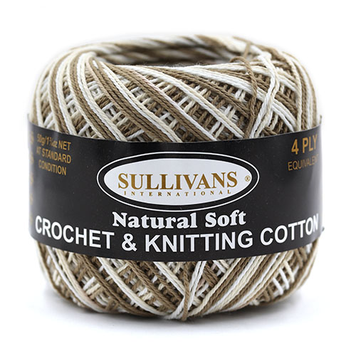 36100 Crochet Cotton 50 Gm Stonewash Variegated