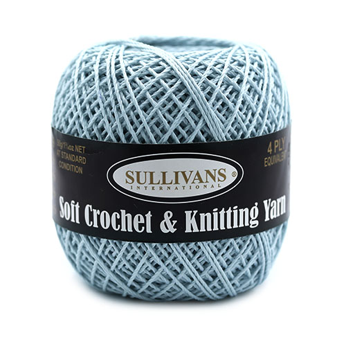 36129 Sullivans Crochet & Knitting Yarn 50gm Sky