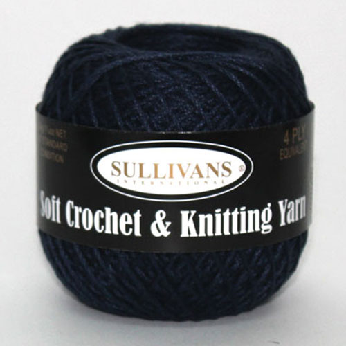 Sullivans Crochet & Knitting Yarn 50gm Navy Sullivans International
