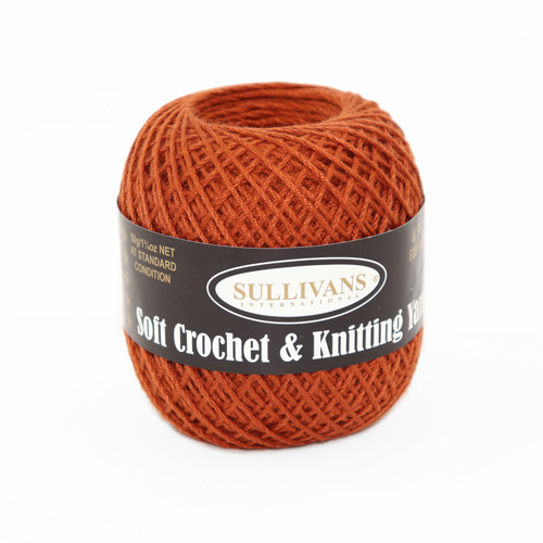 36158 Sullivans Crochet & Knitting Yarn 50gm Terracotta