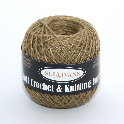 36178 Sullivans Crochet & Knitting Yarn 50gm Khaki