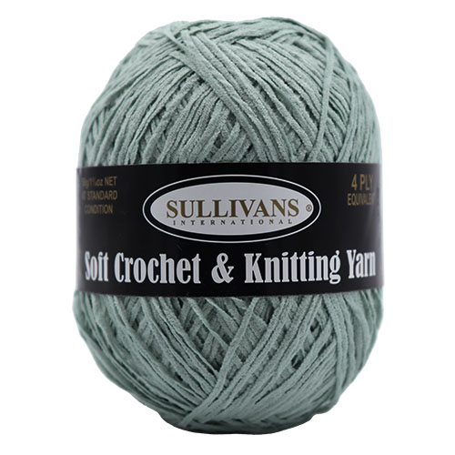 36281 Sullivans Crochet & Knitting Yarn Chenille 50gm Glacier