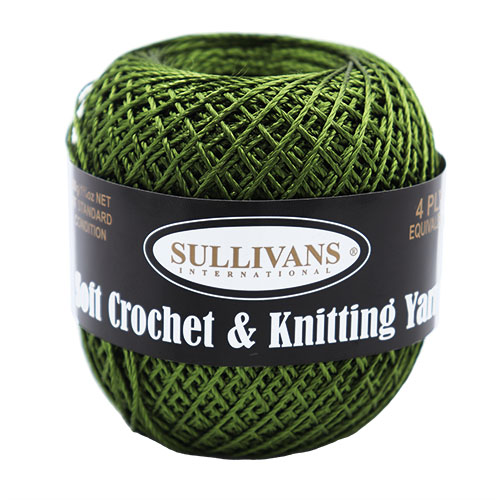 36294 Sullivans Crochet & Knitting Yarn 50gm Moss
