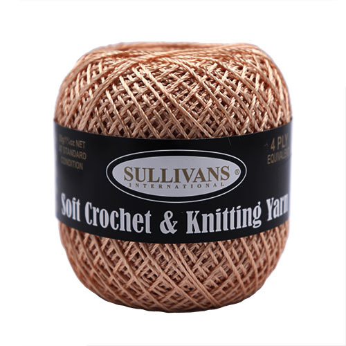 36299 Sullivans Crochet & Knitting Yarn 50gm Light Peach