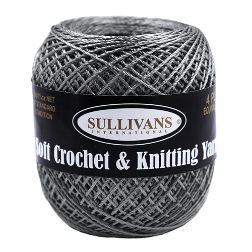 36305 Sullivans Crochet & Knitting Yarn 50gm Pewter