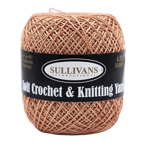 36309 Sullivans Crochet & Knitting Yarn 50gm Peach