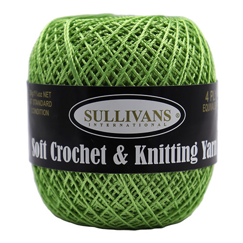36317 Sullivans Crochet & Knitting Yarn 50gm Lime
