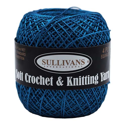 36318 Sullivans Crochet & Knitting Yarn 50gm Sapphire Blue
