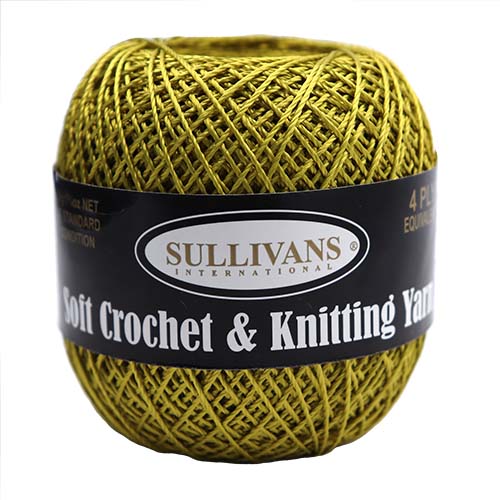 36325 Sullivans Crochet & Knitting Yarn 50gm Blaze Sulphur