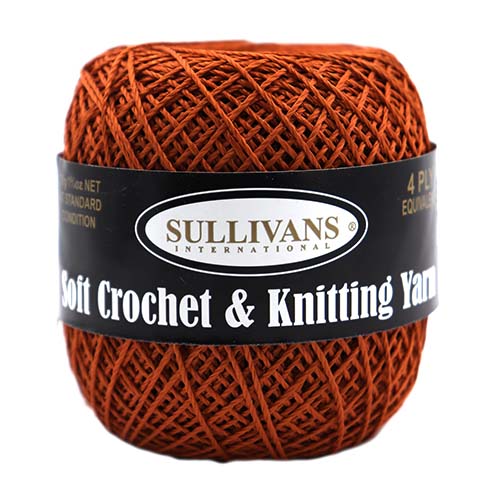 36326 Sullivans Crochet & Knitting Yarn 50gm Pumpkin