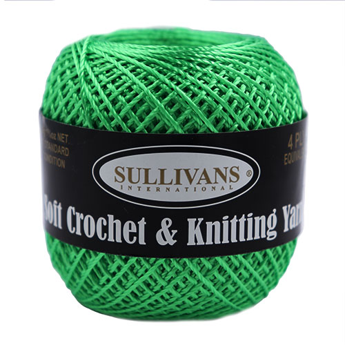 36338 Sullivans Crochet & Knitting Yarn 50gm Grass Green