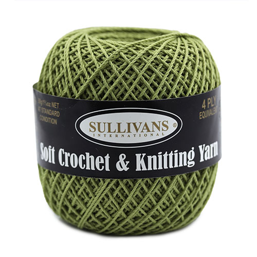 36355 Sullivans Crochet & Knitting Yarn 50gm Celery
