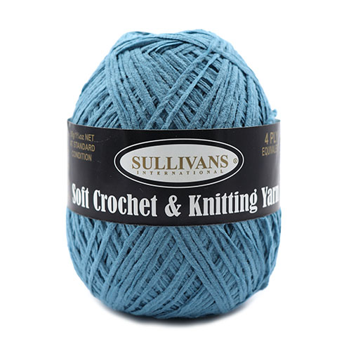 36364 Sullivans Crochet & Knitting Chenille Yarn 50gm Dusky Blue