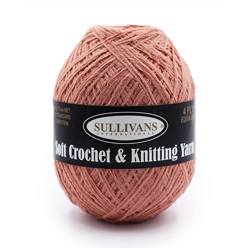 36367 Sullivans Crochet & Knitting Chenille Yarn 50gm Dusty Pink