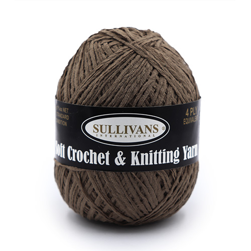 36368 Sullivans Crochet & Knitting Chenille Yarn 50gm Camel