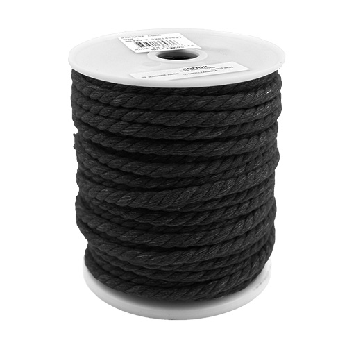 36434 Sullivans Macrame Cord 8mm Black