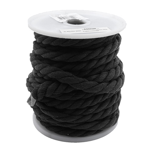 36442 Sullivans Macrame Cord 12mm Black
