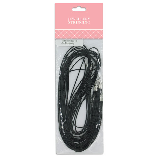 36794 Twine Necklace 41cm Black