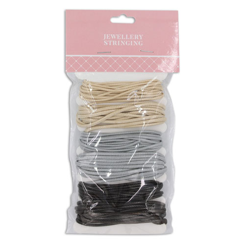 36797 Silk Rope Cord 6x2 M Grey Black