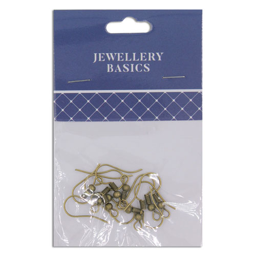 36889 Earring Shepherd Hooks 20mm Boho Gold