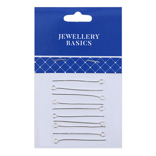 36900 Sullivans 35mm Eye Pins - Silver - 10pcs 