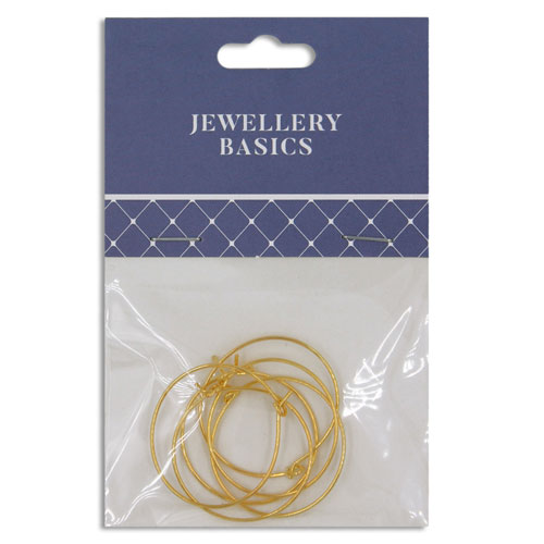 36917 Wine Glass Rings 25mm Gold