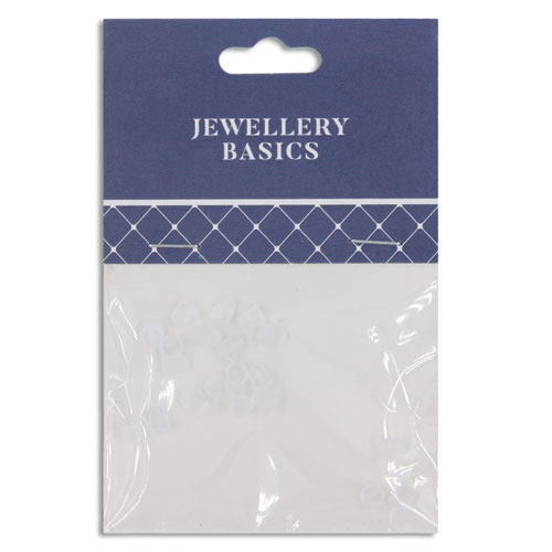 36926 Earring Backs 4x5mm Clear