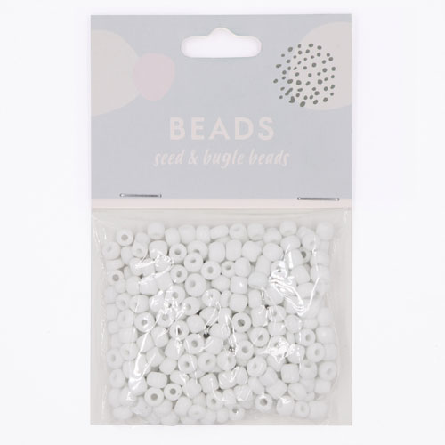 36951 Glass Seed Beads 3.6mm White