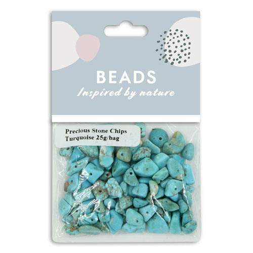 36976 Precious Stone Chips 10mm Turquoise