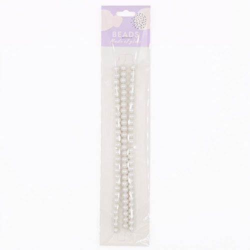 36994 Glass Pearls 6mm Ivory