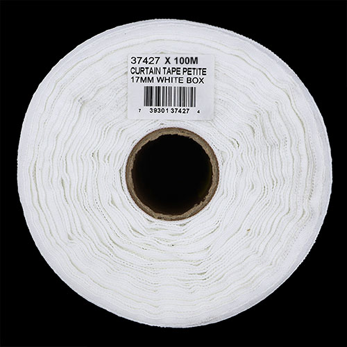 37427 Curtain Tape 17mm White