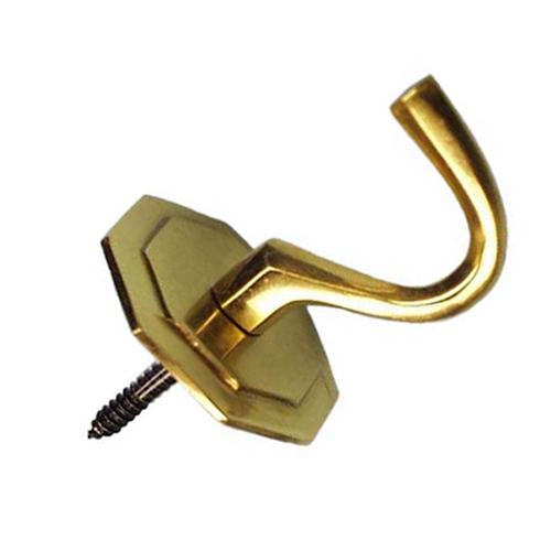 37445 Tie Back Hook 40mm Brass