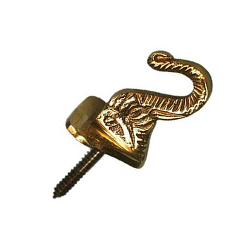 37448 Tie Back Hook 35mm Brass