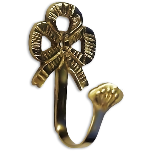 37459 Tie Back Hook 65mm Brass