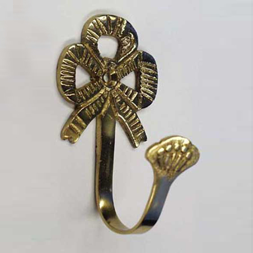 37460 Tie Back Hook 65mm Brass