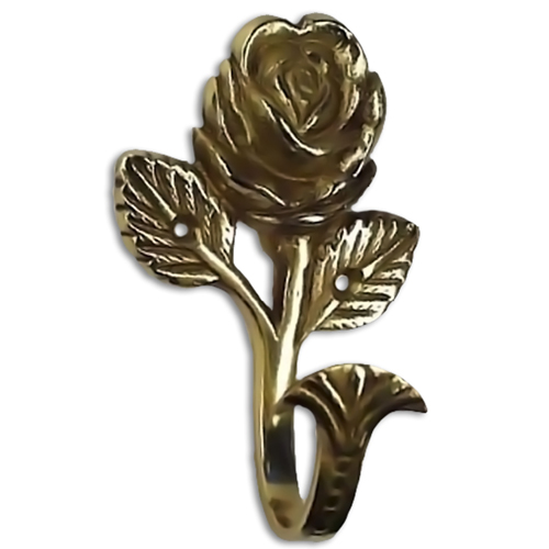 37462 Tie Back Hook 85mm Brass