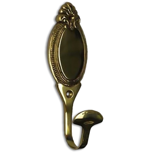 37465 Tie Back Hook 110mm Brass
