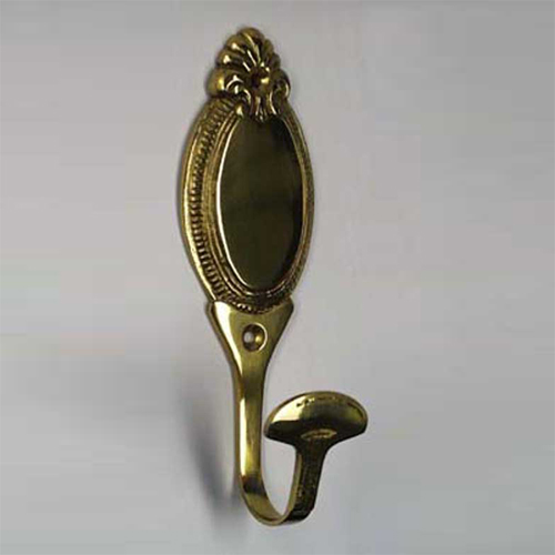 37466 Tie Back Hook 110mm Brass