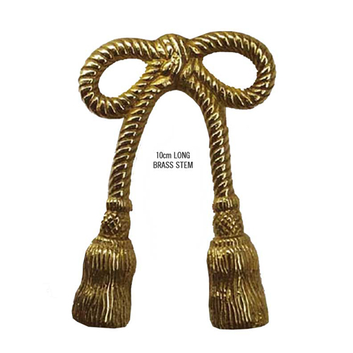 37467 Tie Back Holder 135mm 80mm Stem Brass