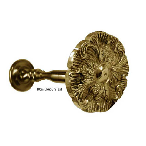 37474 Tie Back Holder 65mm 80mm Stem Brass