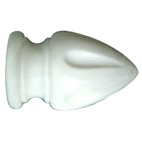37532 Large Flute Finial For 16mm Rods White